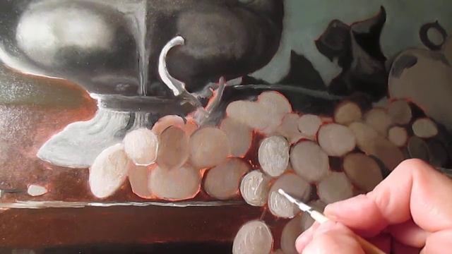 Как рисовать #натюрморт поэтапно (часть 7) - многослойная #живопись - уроки рисования смотреть онлайн