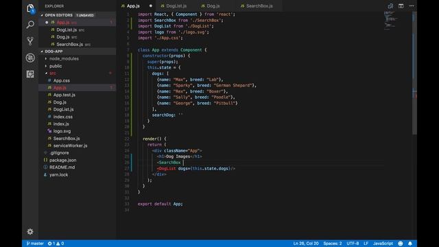 React: Handling events and filtering data смотреть онлайн