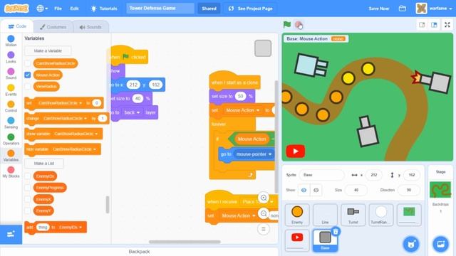 Scratch 3.0 Tutorial: How to Make a Tower Defense Game (Part 4) смотреть онлайн