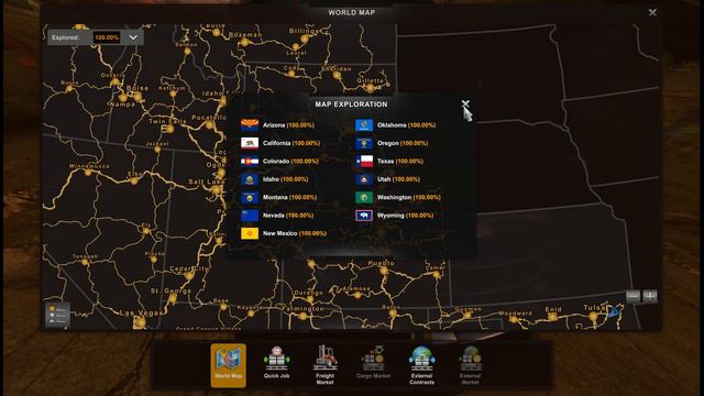 How to open 100% map in ATS 1.49 with all Map DLCs (excluding Kansas) Full Map Discovered, File смотреть онлайн