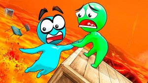 НЕ ОТПУСКАЙ РУКУ! Я СЕЙЧАС УПАДУ В РАСКАЛЕННУЮ ЛАВУ! ПРОШЛИ САМЫЙ ОПАСНЫЙ УРОВЕНЬ В HUMAN FALL FLAT