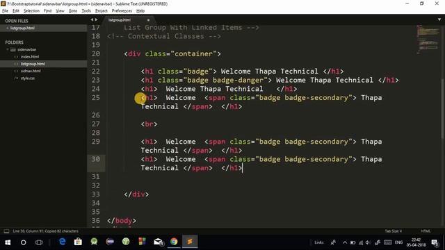 Bootstrap 4 Tutorial in Hindi Part 17: Badges in Bootstrap 4 in Hindi | Bootstrap 4 Badge in Hindi смотреть онлайн