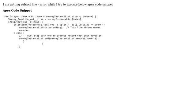 Salesforce: Attempt to de-reference a null object - Error in sorting list смотреть онлайн