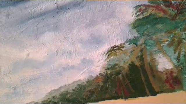 Рисуем океан на стене. смотреть онлайн