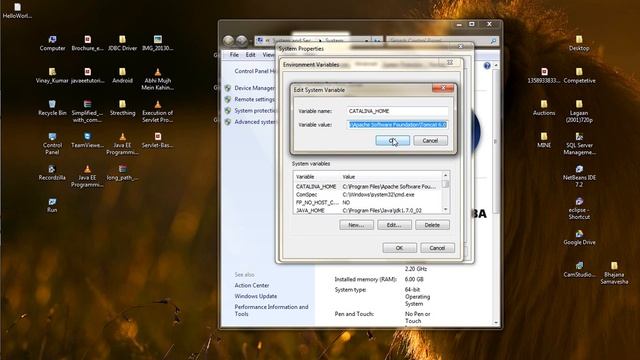 Setting paths for Tomcat смотреть онлайн
