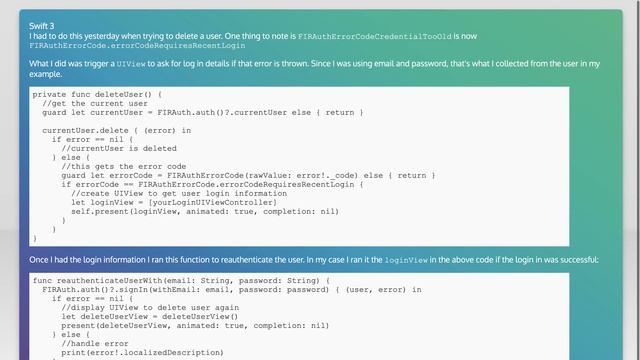 How to check if user needs to re-authenticate using Firebase Authentication смотреть онлайн