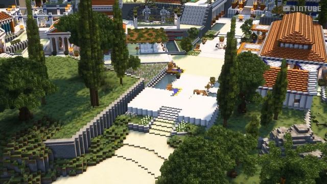 Minecraft Timelapse | Ancient Greek City - Delos | Survival World Map Download смотреть онлайн