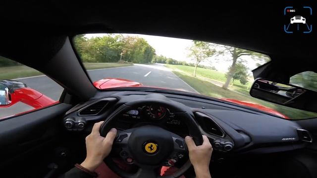 Ferrari 488 GTB 780HP vs 750HP Porsche 911 Turbo S 0-300km/h SOUND & POV by AutoTopNL смотреть онлайн