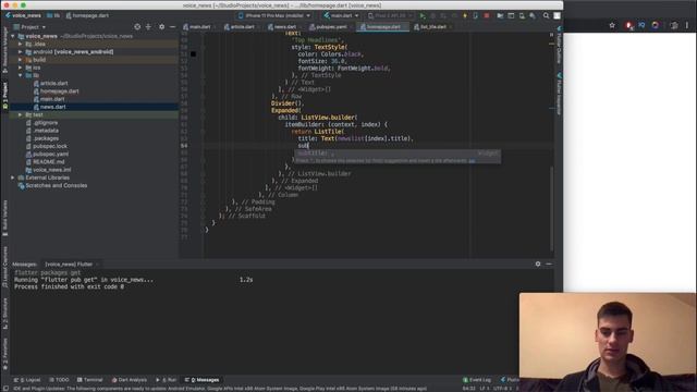 News Reader App Using Flutter With Google Cloud And News API смотреть онлайн