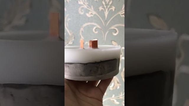 Свеча на бетоне ( из гипса и парафина и воска ) смотрите полное другое видео процесса ) смотреть онлайн