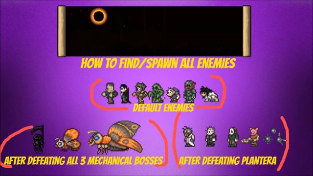 Terraria Console/Wii U/3DS | 1.3 Upcoming Features | Solar Eclipse Guide + All Enemies + All Weapon смотреть онлайн