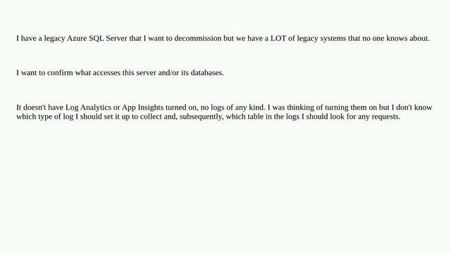 How to tell what is accessing my Azure SQL Server? смотреть онлайн