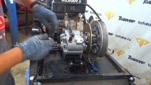 Установка Реверс-редуктора на мотобуксировщик Тофалар