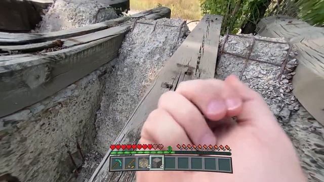Minecraft in Real Life POV ? HOW TO CRAFT WEAPON?  Realistic Minecraft Animation