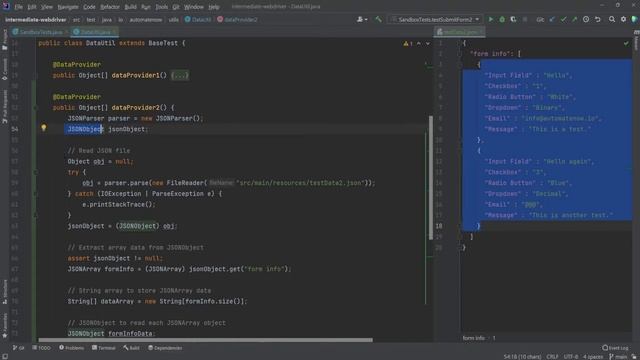 How to use a JSON data provider in Selenium | automateNow смотреть онлайн
