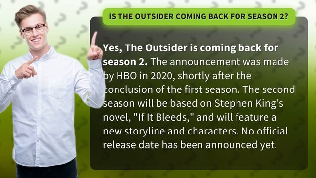 Is The Outsider Coming Back For Season 2?
