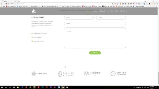 Logo & Footer تصميم وتكويد موقع لشركة: الدرس العاشر قسم смотреть онлайн