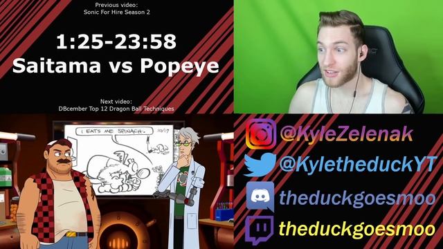 YOU CAN'T MAKE THIS UP!!! Reacting to "Saitama vs Popeye Death Battle" смотреть онлайн