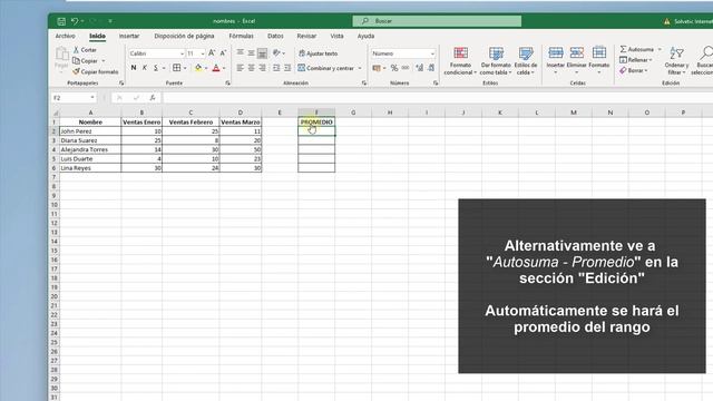 Cómo SACAR PROMEDIO en EXCEL ✔️ ? ??? смотреть онлайн