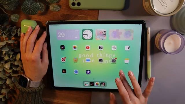IPad Pro Aesthetic Makeover ✨ Customize My IPad With Me ✱ Widgets + IOS 16 + Aesthetic Wallpaper