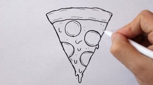 Как нарисовать ПИЦЦУ Легко | Рисунки для начинающих