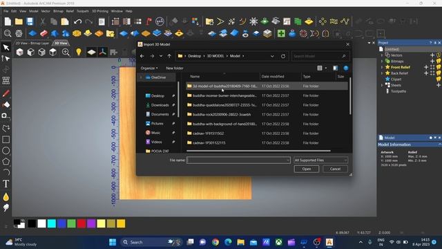 Part-12 | How to import DXF file or Vector file & 3D model or STL Model | Import 2D & 3D Model смотреть онлайн