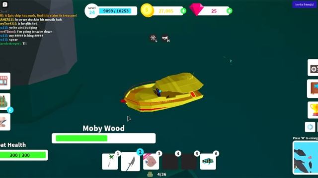 Ep1: Fighting Moby Wood! =Fishing Simulator Roblox= смотреть онлайн
