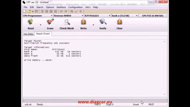 Renesas RH850 R7F701x CLEAR with CarProTool Programmer смотреть онлайн