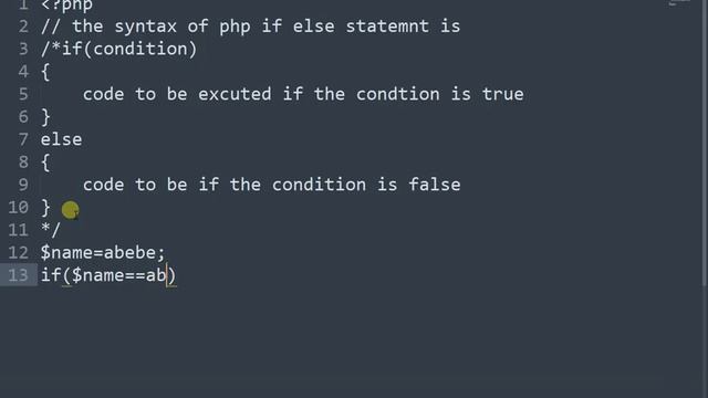 php if else statemnt смотреть онлайн