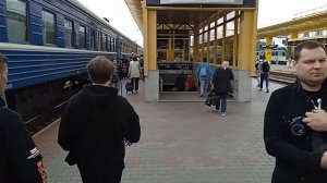 Объявление на белорусском языке: поезд региональных линий бизнес-класса прибыл на второй путь