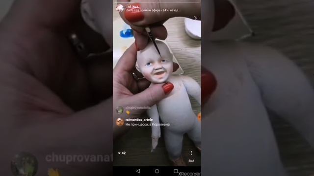 ❤️ Кукла своими руками ❤️ МК "Ангелочек". Часть 10. Запись прямого эфира в Инстаграм смотреть онлайн