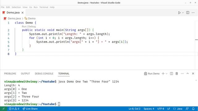 Java Command Line Arguments Explained | What is String args[] in Java? смотреть онлайн