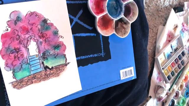 Bougainvillea Door (Painting) смотреть онлайн