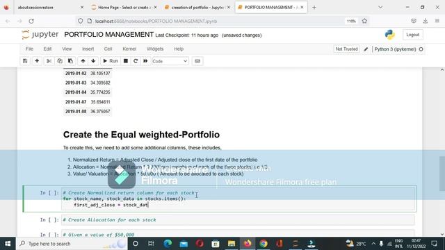 Using Python to build portfolio 1 смотреть онлайн