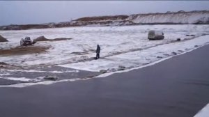 Монтаж геомембраны