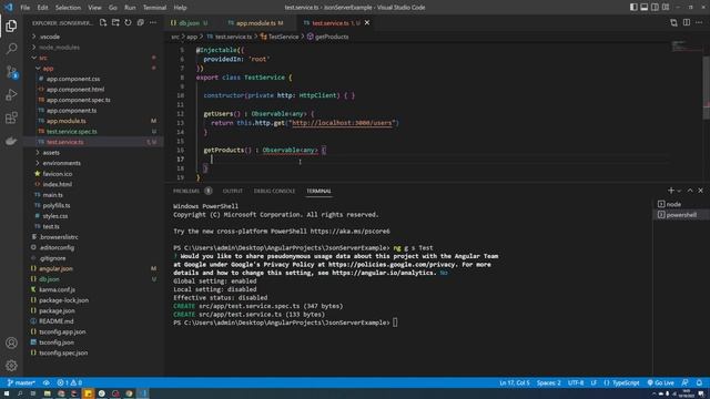 Angular - Fake REST API (json-server, proxy) смотреть онлайн