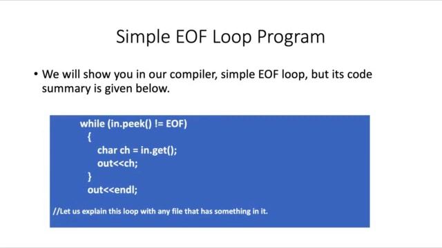 Looping Control Structure Video 4 (EOF Loop) смотреть онлайн