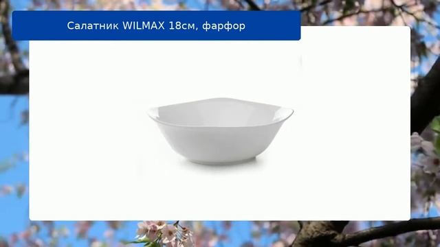 Салатник WILMAX 18см, фарфор обзор смотреть онлайн