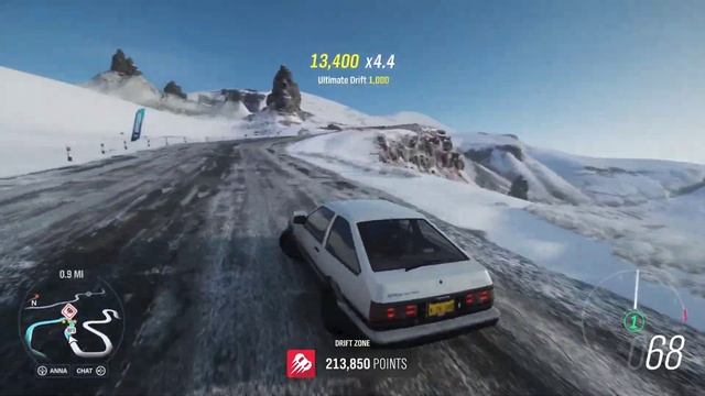 Toyota AE86 453k points at Climb Hill Fortune Island - Forza Horizon 4 смотреть онлайн