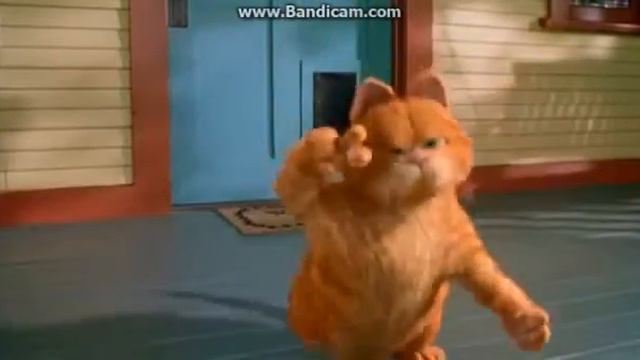 Танцующий кот Гарфилд с музыкой "Не женюсь!". смотреть онлайн