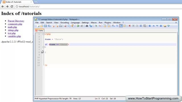 PHP Tutorial 9 - If Statements (PHP For Beginners) смотреть онлайн