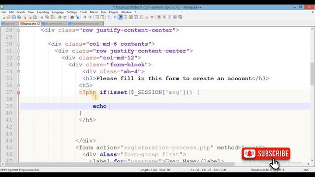 Login and Registration Form in PHP and MYSQL. смотреть онлайн