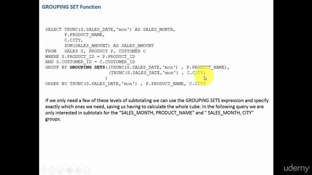 Advanced Sql Tutorial (039 Limiting number of sub totals using GROUPING SETS function) смотреть онлайн