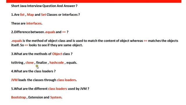 What are the different class loaders used by JVM смотреть онлайн