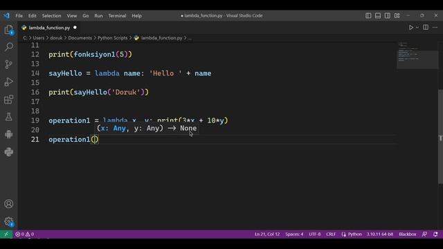 Python Eğitim Serisi (Bölüm - 41) Lambda Fonksiyonları - 2 (Lambda Functions - 2) смотреть онлайн
