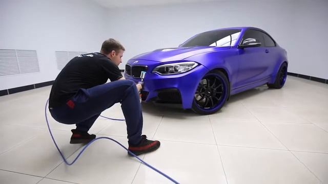 Обработка защищённого виниловой плёнкой BMW составами Ceramic Pro PPF Vinyl смотреть онлайн