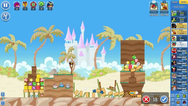 Angry Birds Friends on Facebook Party with the Hatchlings Tournament Level 4 No Power Ups 3 Stars смотреть онлайн