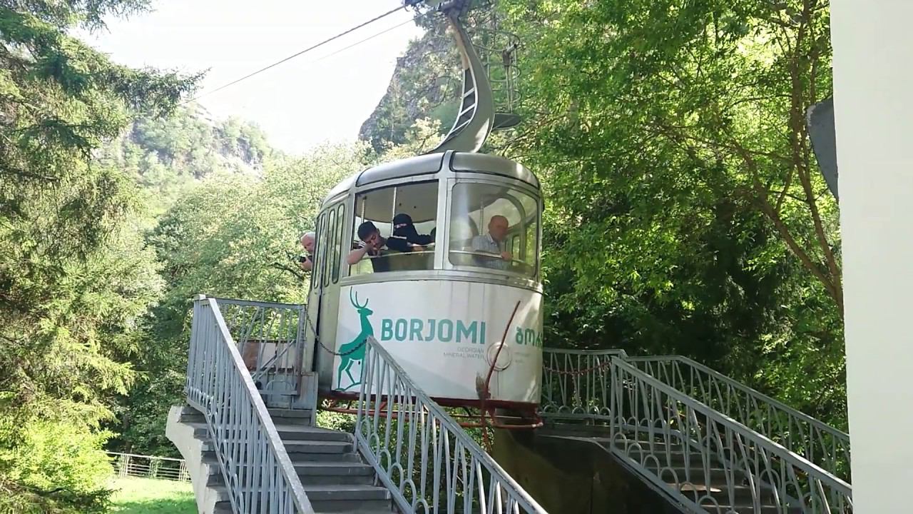 Фуникулёр в парке Боржоми смотреть онлайн