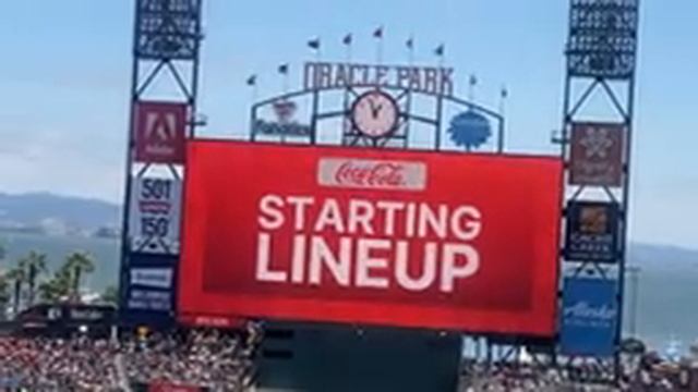 Giants vs Chicago Cubs Starting Lineups Oracle Park 6/11/23 смотреть онлайн