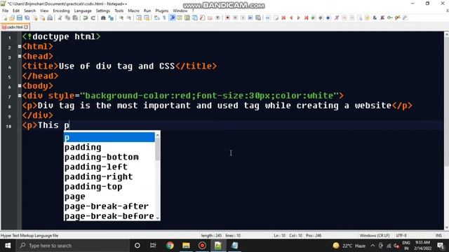 Div tag | CSS | CSS Tutorial смотреть онлайн